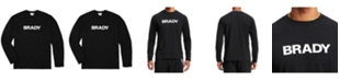BRADY Men's Black Wordmark Long Sleeve T-shirt